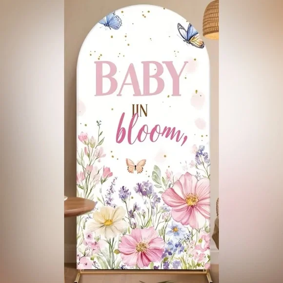 Baby in Bloom Arch Slip Cover approx 6ft NIP - Picture 1 of 5